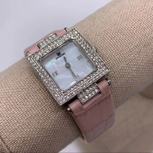 Swarovski Palm Beach Pink Leather MOP Watch
